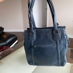 Ecco elongated, boxy shape leather tote